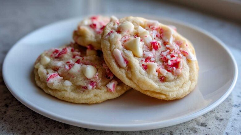 White Chocolate Peppermint Cookies