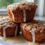 Zucchini Bread Muffins with a Cinnamon Glaze